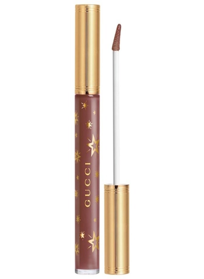 Gucci Hydrating Plumping Lip Gloss 6.5ml – 118 - Suzane Brown High-Shine Volumizing Gloss with Moisture Boost - Image 1
